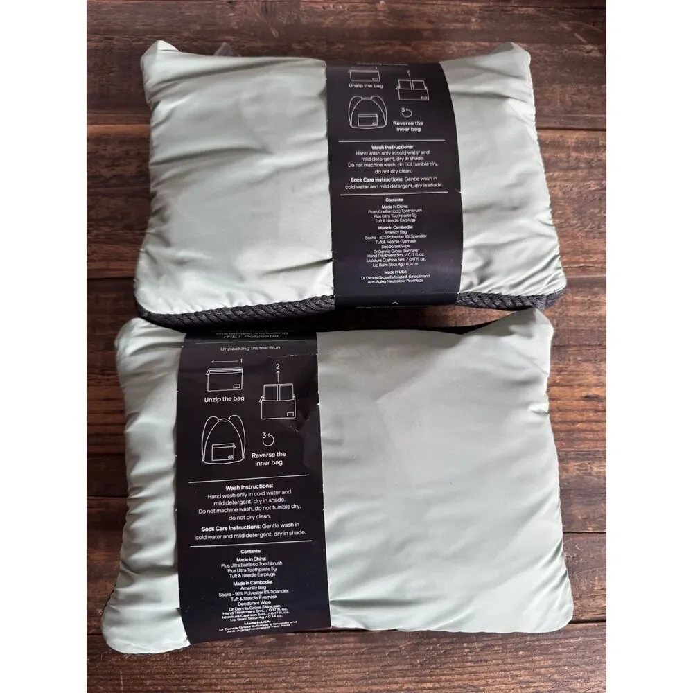 NEW Pair JetBlue Mint Caraa Bus Class Amenity Kits Snap Together Dennis Gross - Picture 2 of 4
